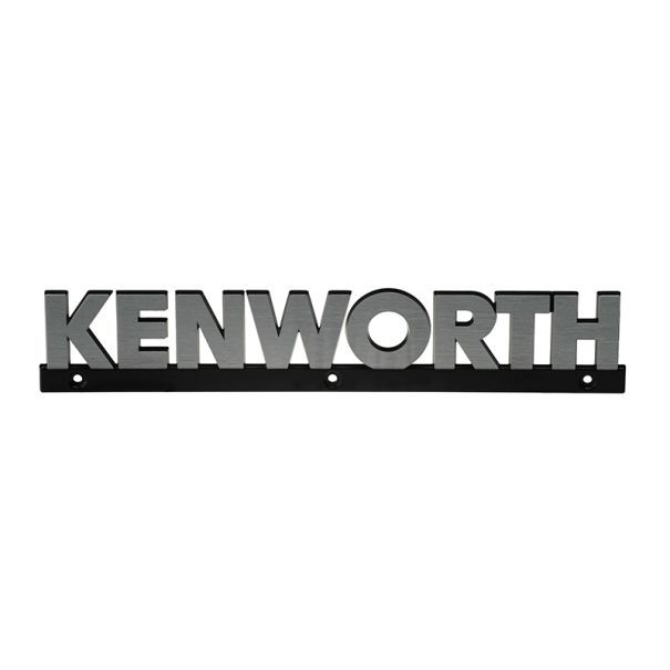 Genuine Kenworth Nameplate - S53-1135-400 (Metal With Plasti-Coat Face)