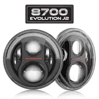 JW Speaker LED Model 8700 EVO J2 12V LED Headlight Insert (For Jeep) - Carbon 0553993