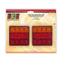 LED AUTOLAMPS 101 SERIES AMBER/RED COMBINATION LAMP PAIR 101BAR2