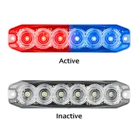 LED Autolamps Red/Blue Emergency Lamp Alternate Flash 120035RBM