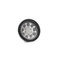 Lucidity 4" ROUND CLEAR/RED 22551CR
