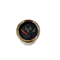 Genuine Kenworth Temp Gauge With Gold/Brass Bezel 50-150C 72503BRASS