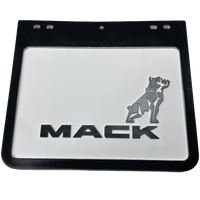 Mack Ute Black Border With White Mudflap 10"x12" AM97281012M1MK1
