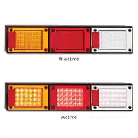 LED Autolamp Triple Combo Stop/Tail/Indicator/Reverse/Reflector J3BARWM