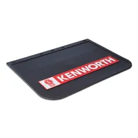 Kenworth Mudflap PVC Red And White On Black 610mm x 450mm