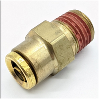 8mm Push To Connect To 1/4 Thread Straight Brass Fitting MAQ68-D0T-8X4