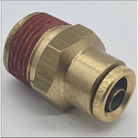 8mm Push To Connect To 3/8 Thread Straight Brass Fitting MAQ68-D0T-8X6