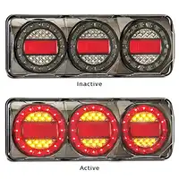 LED Autolamps Maxilamp 3 Stop/Tail/Indicator/Reflector MAX1LAMPC3XR