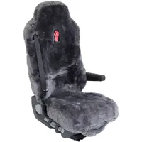 Genuine Kenworth Sheepskin Grey/Charcoal Drivers Seatcover to Suit ISRI 6860/870