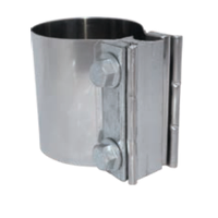 STAINLESS POLISHED BUTT JOINT CLAMP TCB500SS 5" (127mm)