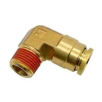 Push To Connect 3/8 to Threaded 3/8" Brass Elbow Fitting  VS169PTC-6-6
