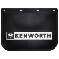 Genuine Kenworth Rubber Mudflap White & Black 600mm x 450mm Y77-KW-1004