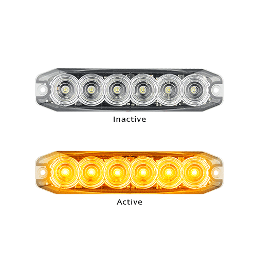 LED Autolamps Amber Emergency Lamp 120035AM