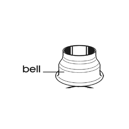 Chrome Tilt-Cab Connector Bell Only 2185JW