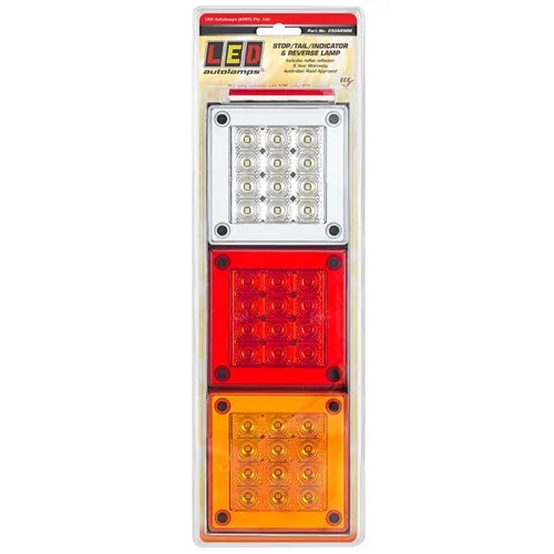 LED AUTOLAMPS 3IN1 MINI JUMBO TAIL LAMP 280ARWM