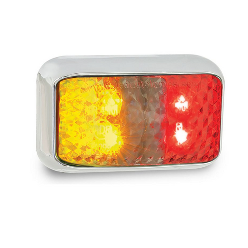 LED Autolamps Side Marker Light Red/Amber LED 12 or 24V - 35CARM