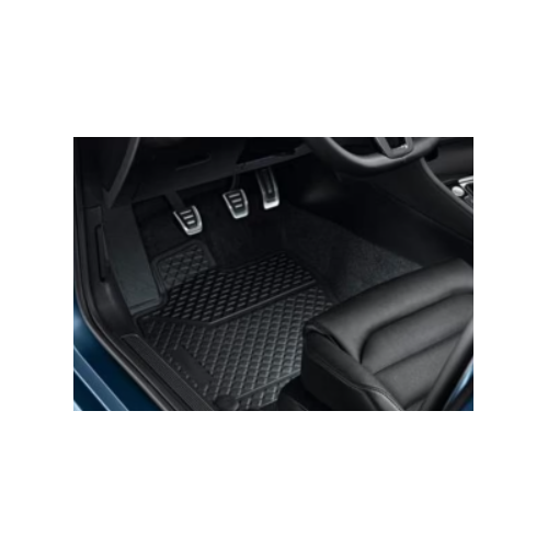 Genuine Volkswagen PASSAT Black Rubber Floor Mat Set (front) - Jan 2020 Onwards 