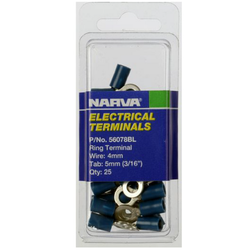Narva Terminal Ring 5mm 25 Pcs