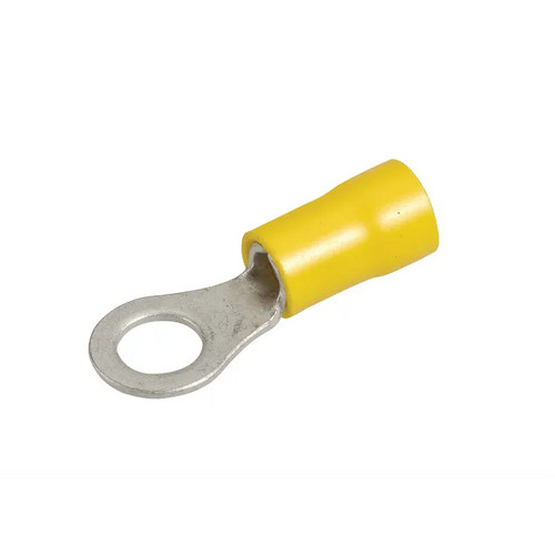 6.3mm Ring Terminal Yellow 12 Piece