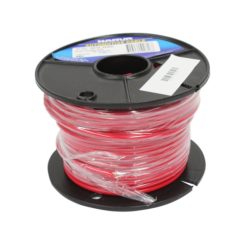 Narva Single Core Cable 6mm 50 Amp Red 30 Meter Roll