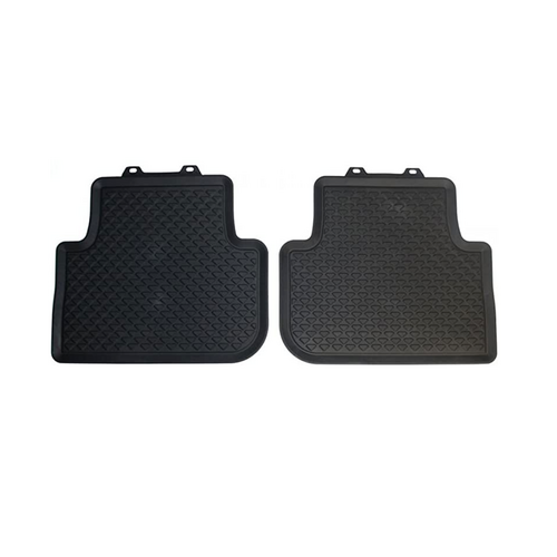 Volkswagen Tiguan Floor Mats, Rubber Black, Rear - MY 2021 Onwards 