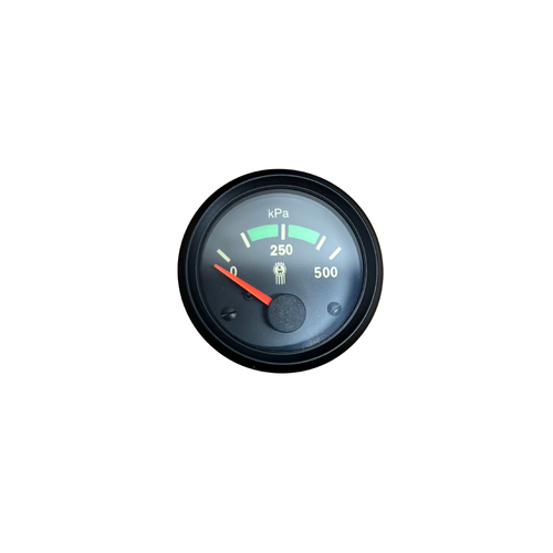 Genuine Kenworth Oil Pressure Gauge 500 KPA Black Bezel 72504