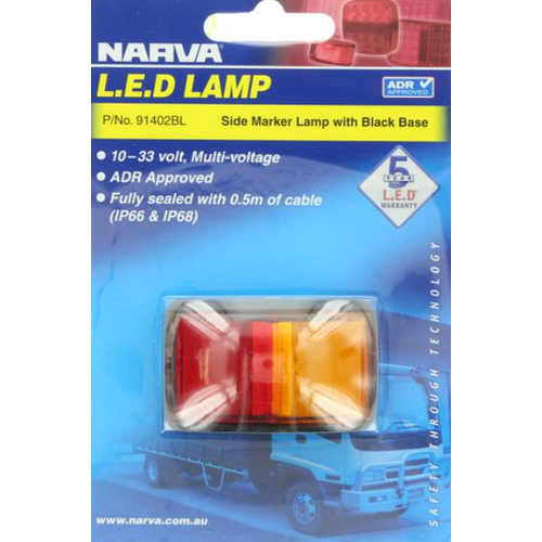 Narva Side Marker Lamp With Black base