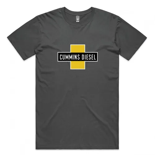 Cummins Charcoal Grey Tee - Diesel CMDIESTEE