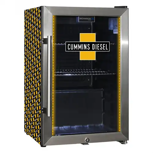 Cummins DIESEL Glass-Front Bar Fridge CSB70LGLASBA