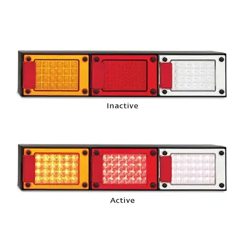 LED Autolamp Triple Combo Stop/Tail/Indicator/Reverse/Reflector J3BARWM