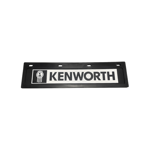 Kenworth Black/White PVC Mudflap 61 x 15 cm (Single)