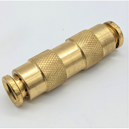 8mm Push To Connect Straight Union Brass Fitting MAQ62-D0T-8