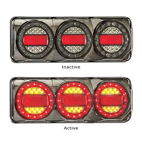 LED Autolamps Maxilamp 3 Stop/Tail/Indicator/Reflector MAX1LAMPC3XR