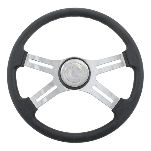 TRP Black Urethane Steering Wheel 4 Spoke 18" MW-5WAC
