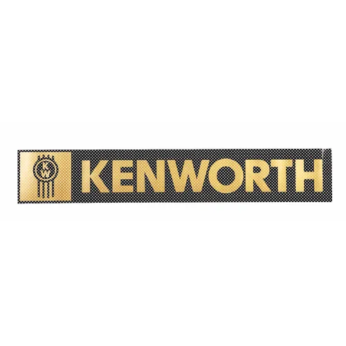  Kenworth Windscreen Decal TRANSPARENT BLACK/GOLD 736mm x 126mm PPT2DE0007KW