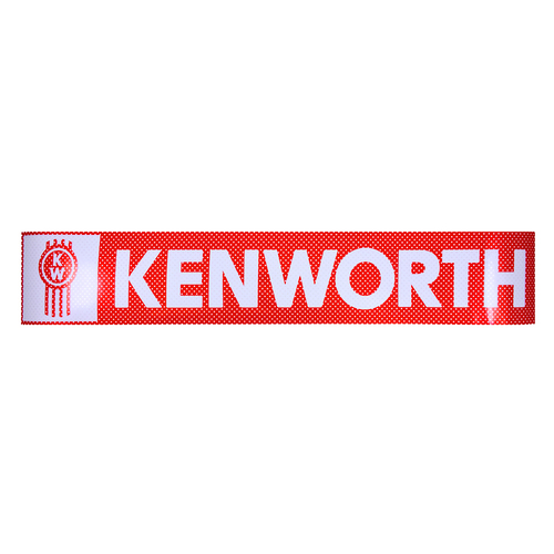 Genuine Kenworth Red & White Windscreen Decal