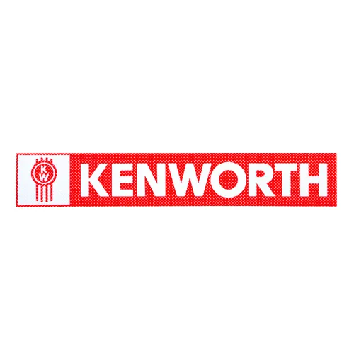 Genuine Kenworth Red & White Windscreen Decal