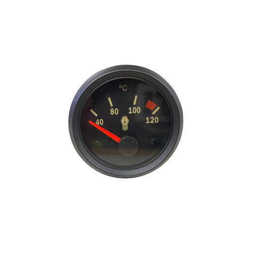 Genuine Kenworth Engine Water Temp Gauge With Black Bezel (Q43-1129-001)