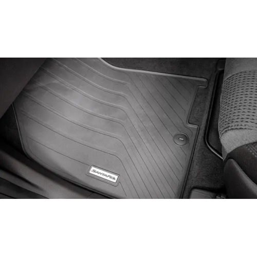 Genuine Hyundai Santa Fe Tailored Rubber Floor Mats (Set of 3) 2020 Onwards