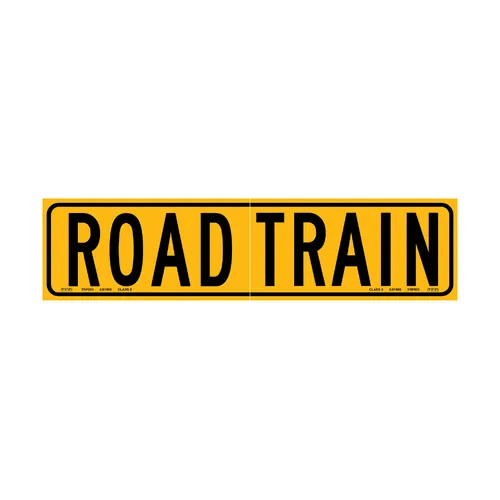 TRP Parts Road Train 2 Piece Metal Signs 510mm x 250mm each (sold as pair) TRP005-A