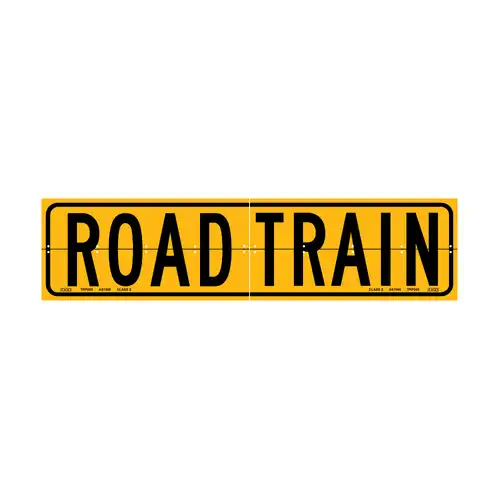 TRP Parts SIGN ROAD TRAIN - HINGED. 2 PC 1020mm x 250mm TRP005-HA