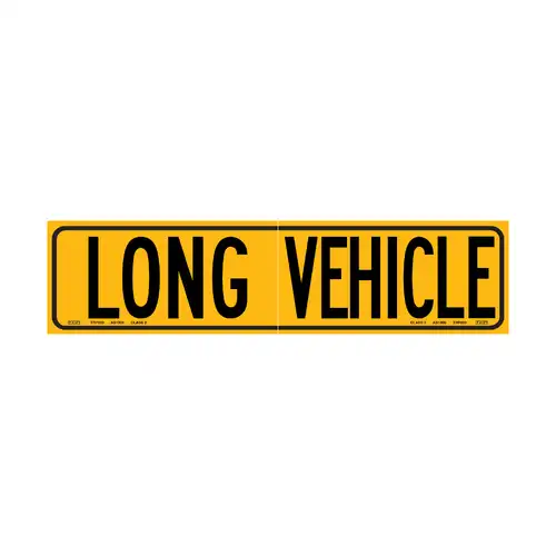 TRP Parts SIGN LONG VEHICLE - 2 PIECE 1020mm x 250mm TRP009-2ED