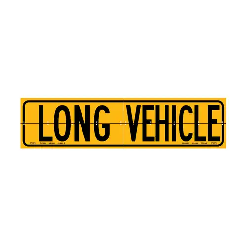 TRP Parts SIGN LONG VEHICLE, HINGED 2PCE 1020mm x 250mm TRP009-2EHA