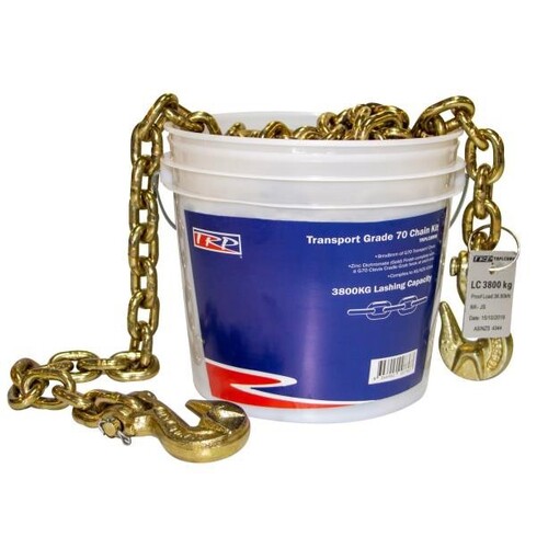 TRP Parts Load Chain Kit 8mm x 9mm Chain With Grab Hooks TRPLC8MM
