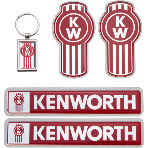 Genuine Kenworth LEGACY BADGE PACK, CHROME Z53-KW-1001